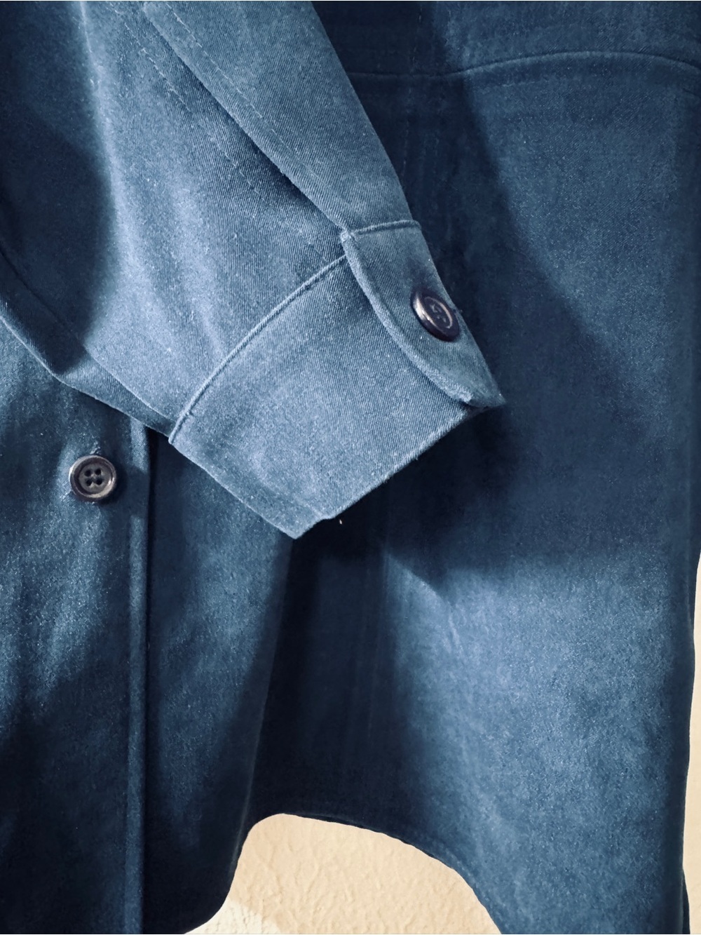 Talbots Navy Blue Button-Front Jacket - Picture 4 of 7
